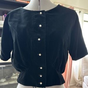 VINTAGE- Cannady Creations Hollywood 50/60s black velvet